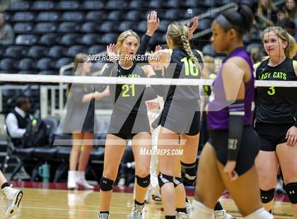 Thumbnail 2 in Blum vs. Harrold (UIL 1A Volleyball Final) photogallery.