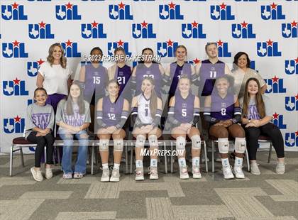 Thumbnail 2 in Blum vs. Harrold (UIL 1A Volleyball Final) photogallery.
