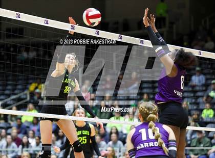 Thumbnail 2 in Blum vs. Harrold (UIL 1A Volleyball Final) photogallery.