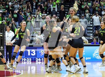Thumbnail 1 in Blum vs. Harrold (UIL 1A Volleyball Final) photogallery.