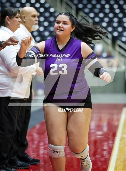 Thumbnail 1 in Blum vs. Harrold (UIL 1A Volleyball Final) photogallery.