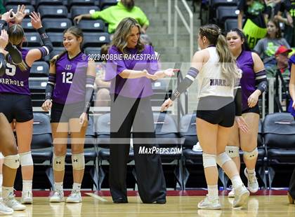 Thumbnail 3 in Blum vs. Harrold (UIL 1A Volleyball Final) photogallery.