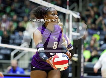 Thumbnail 2 in Blum vs. Harrold (UIL 1A Volleyball Final) photogallery.