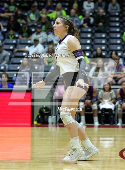 Thumbnail 3 in Blum vs. Harrold (UIL 1A Volleyball Final) photogallery.