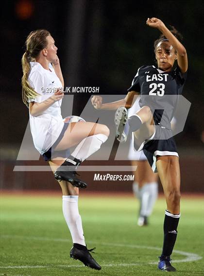 Thumbnail 2 in T.C. Roberson vs. East Chapel Hill (NCHSAA 3A Final) photogallery.