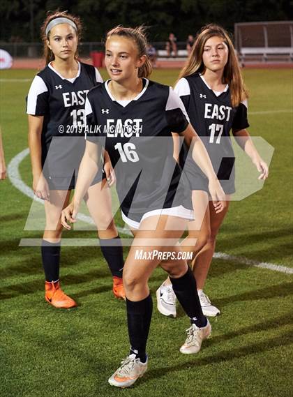 Thumbnail 3 in T.C. Roberson vs. East Chapel Hill (NCHSAA 3A Final) photogallery.