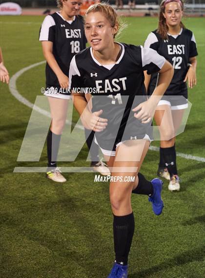 Thumbnail 2 in T.C. Roberson vs. East Chapel Hill (NCHSAA 3A Final) photogallery.