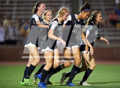 Thumbnail 2 in T.C. Roberson vs. East Chapel Hill (NCHSAA 3A Final) photogallery.