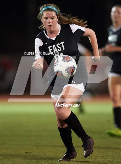 Thumbnail 1 in T.C. Roberson vs. East Chapel Hill (NCHSAA 3A Final) photogallery.
