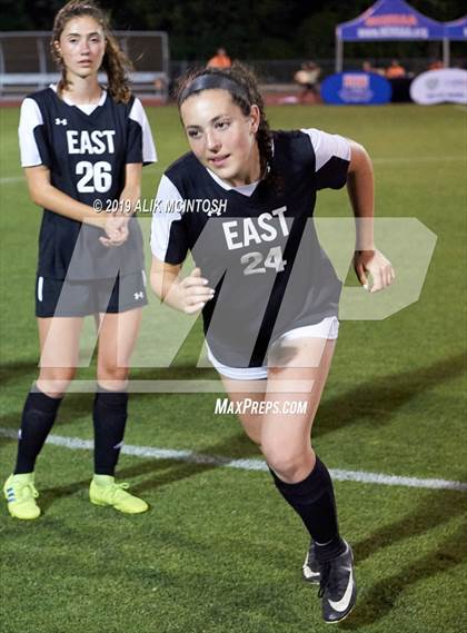 Thumbnail 3 in T.C. Roberson vs. East Chapel Hill (NCHSAA 3A Final) photogallery.