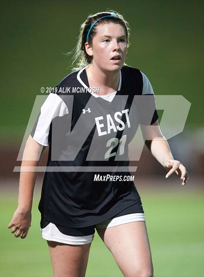 Thumbnail 2 in T.C. Roberson vs. East Chapel Hill (NCHSAA 3A Final) photogallery.