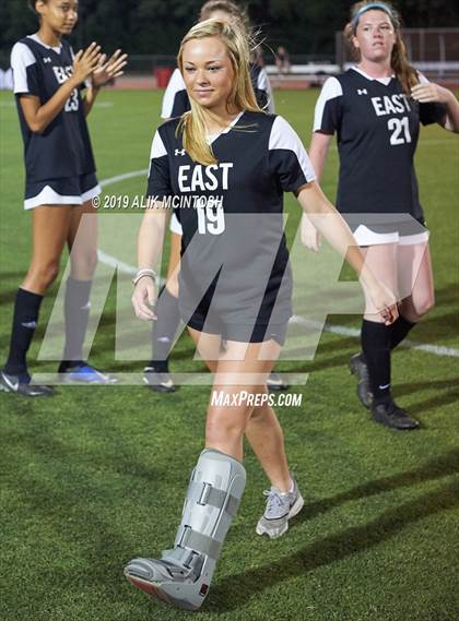Thumbnail 3 in T.C. Roberson vs. East Chapel Hill (NCHSAA 3A Final) photogallery.