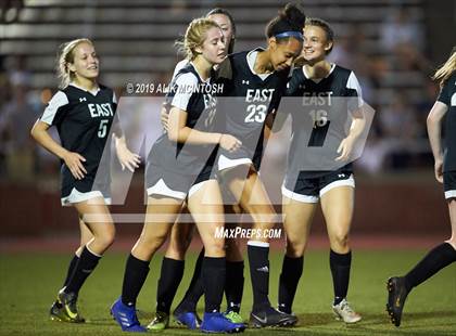 Thumbnail 1 in T.C. Roberson vs. East Chapel Hill (NCHSAA 3A Final) photogallery.