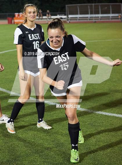 Thumbnail 2 in T.C. Roberson vs. East Chapel Hill (NCHSAA 3A Final) photogallery.