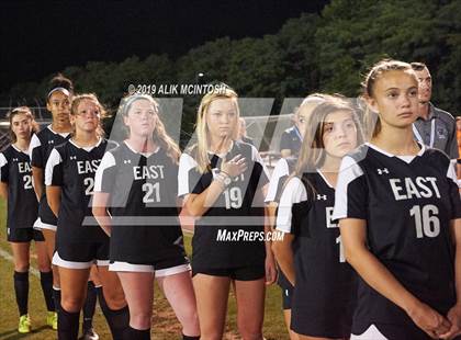 Thumbnail 1 in T.C. Roberson vs. East Chapel Hill (NCHSAA 3A Final) photogallery.