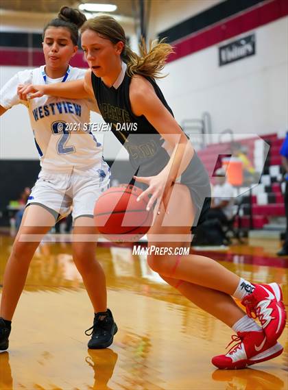 Thumbnail 2 in Apache Junction vs. Westview (Lady Blackhawks Invitational) photogallery.