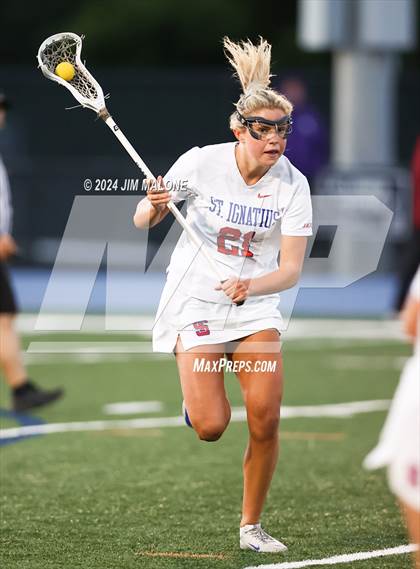 Thumbnail 1 in St. Ignatius College Preparatory vs. Sacred Heart Prep (CIFCCS D1 Championship) photogallery.