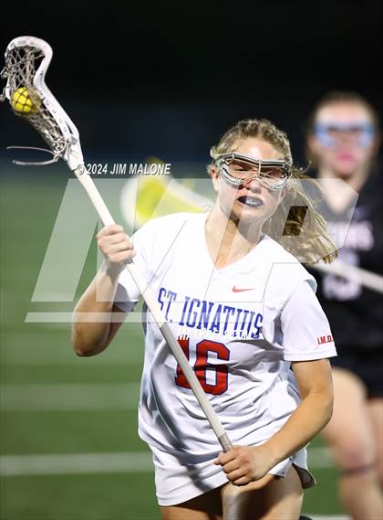 Thumbnail 3 in St. Ignatius College Preparatory vs. Sacred Heart Prep (CIFCCS D1 Championship) photogallery.
