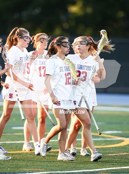 Thumbnail 2 in St. Ignatius College Preparatory vs. Sacred Heart Prep (CIFCCS D1 Championship) photogallery.