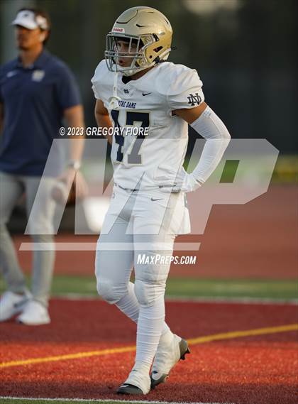 Thumbnail 1 in Notre Dame (SO) @ JSerra Catholic photogallery.