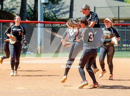 Thumbnail 3 in Hart County vs Cherokee (GHSA Slow Pitch Championship) photogallery.