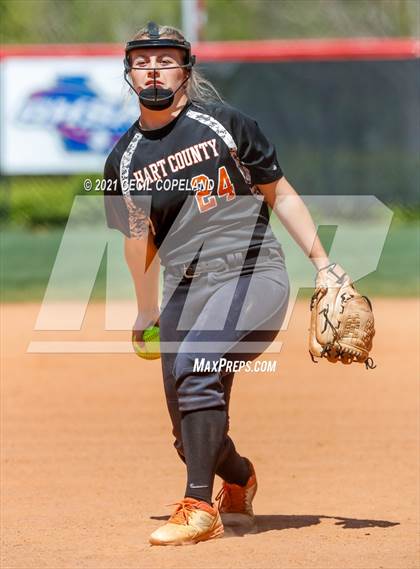 Thumbnail 1 in Hart County vs Cherokee (GHSA Slow Pitch Championship) photogallery.