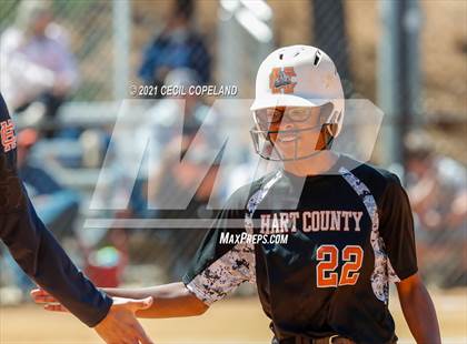 Thumbnail 2 in Hart County vs Cherokee (GHSA Slow Pitch Championship) photogallery.
