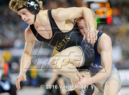 Thumbnail 3 in WIAA 3A 132 LB Championship photogallery.