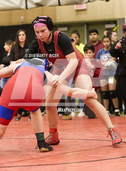 Thumbnail 3 in Enochs Girls Wrestling Tournament photogallery.