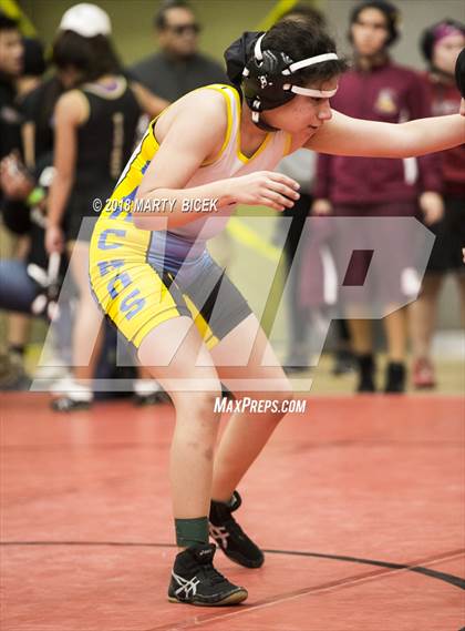Thumbnail 3 in Enochs Girls Wrestling Tournament photogallery.
