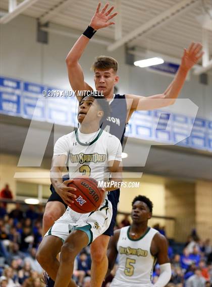 Thumbnail 3 in Holy Spirit Prep vs. Hamilton Heights Christian Academy photogallery.