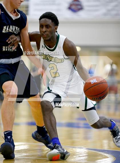 Thumbnail 2 in Holy Spirit Prep vs. Hamilton Heights Christian Academy photogallery.