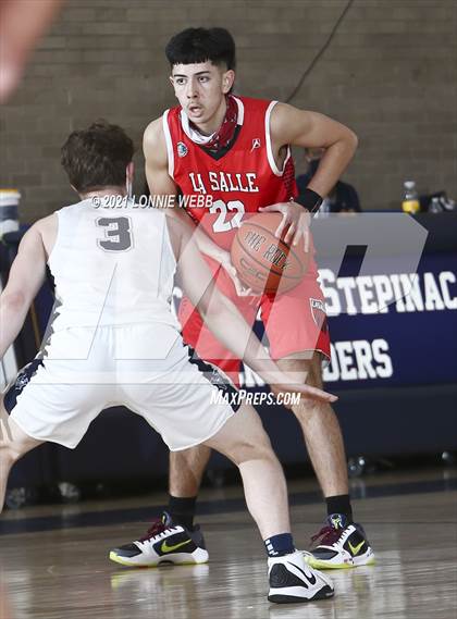 Thumbnail 3 in LaSalle Academy vs St. Joseph By-The-Sea (CHSAA Spring Tournament) photogallery.