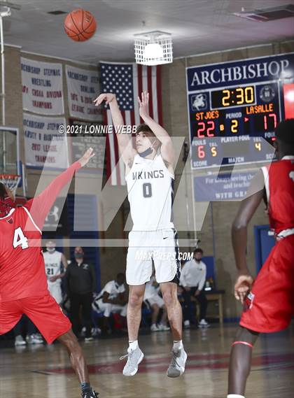 Thumbnail 1 in LaSalle Academy vs St. Joseph By-The-Sea (CHSAA Spring Tournament) photogallery.