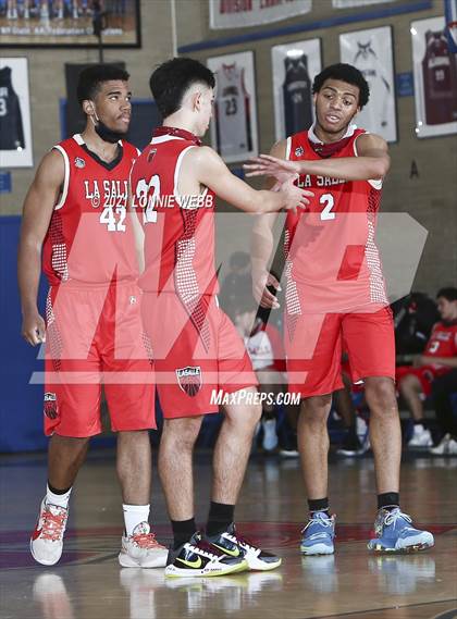 Thumbnail 2 in LaSalle Academy vs St. Joseph By-The-Sea (CHSAA Spring Tournament) photogallery.