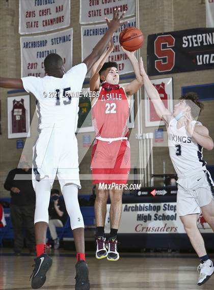 Thumbnail 2 in LaSalle Academy vs St. Joseph By-The-Sea (CHSAA Spring Tournament) photogallery.