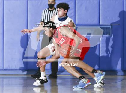 Thumbnail 3 in LaSalle Academy vs St. Joseph By-The-Sea (CHSAA Spring Tournament) photogallery.