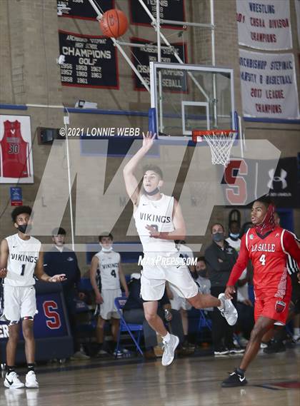 Thumbnail 3 in LaSalle Academy vs St. Joseph By-The-Sea (CHSAA Spring Tournament) photogallery.