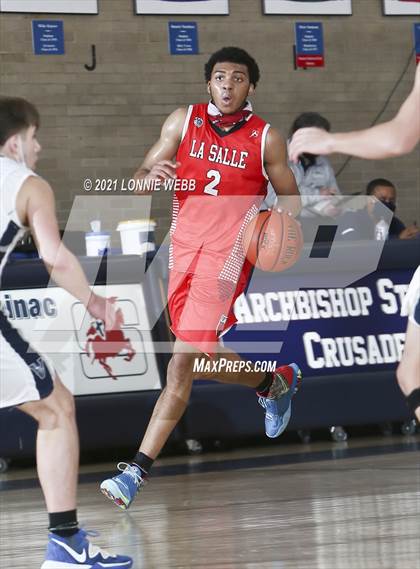 Thumbnail 3 in LaSalle Academy vs St. Joseph By-The-Sea (CHSAA Spring Tournament) photogallery.