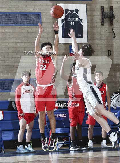Thumbnail 2 in LaSalle Academy vs St. Joseph By-The-Sea (CHSAA Spring Tournament) photogallery.