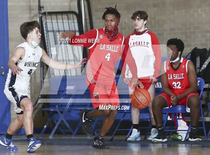 Thumbnail 2 in LaSalle Academy vs St. Joseph By-The-Sea (CHSAA Spring Tournament) photogallery.