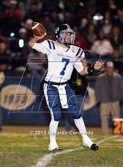 Thumbnail 2 in Marin Catholic @ Central Catholic (CIF NorCal Regional Open Small School Division Final) photogallery.