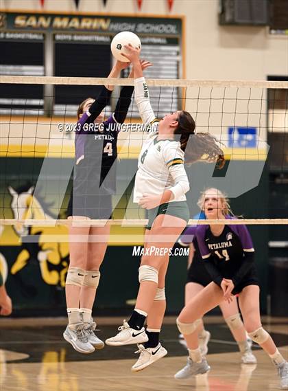 Thumbnail 2 in Petaluma @ San Marin (CIF NCS D3 Playoffs) photogallery.