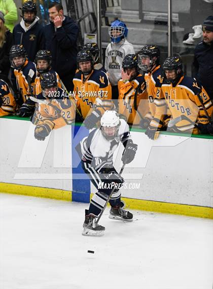 Thumbnail 1 in Victor vs. Pittsford (NYSPHSAA Section 5 Class A Sectional Final) photogallery.