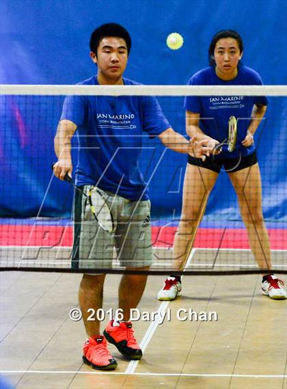 Thumbnail 3 in Almont League Badminton Finals photogallery.