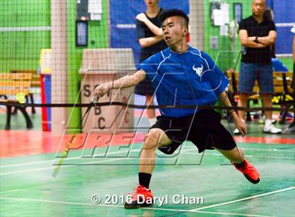 Thumbnail 3 in Almont League Badminton Finals photogallery.