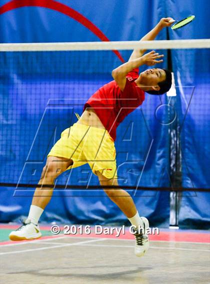 Thumbnail 3 in Almont League Badminton Finals photogallery.