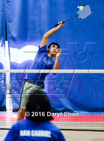 Thumbnail 1 in Almont League Badminton Finals photogallery.