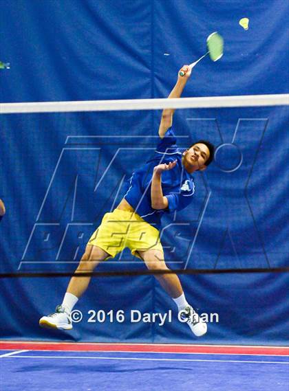 Thumbnail 3 in Almont League Badminton Finals photogallery.