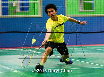 Thumbnail 3 in Almont League Badminton Finals photogallery.